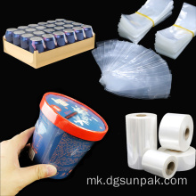 ldpe топлина полиолефински смалување филм ролна за шише